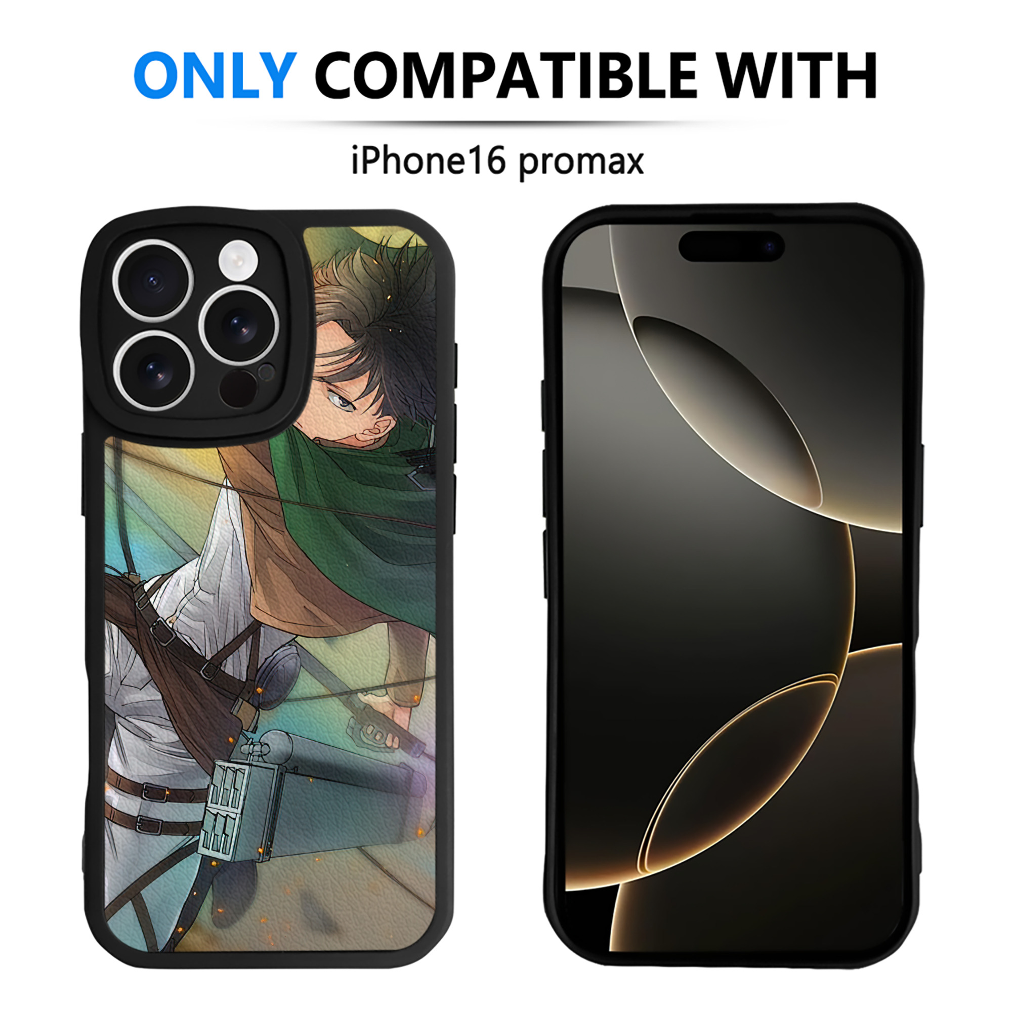 （画像用） 進撃の巨人 Attack on Titan 【iPhone 16シリーズ対応】シリコンスマホケース（レザー調） 材質：シリコン